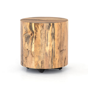 Hudson Round End Table-Spalted Primavera