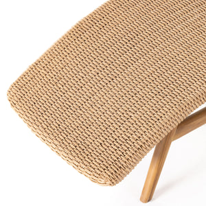 Portia Outdoor Chaise Lounge In Natural