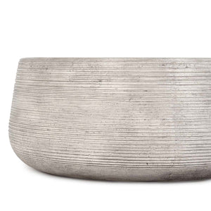 Nellie 37" Outdoor Round Coffee Table - Light Gray