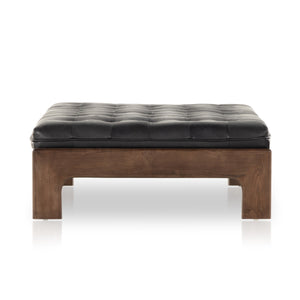 Halston Cocktail Ottoman In Heirloom Black