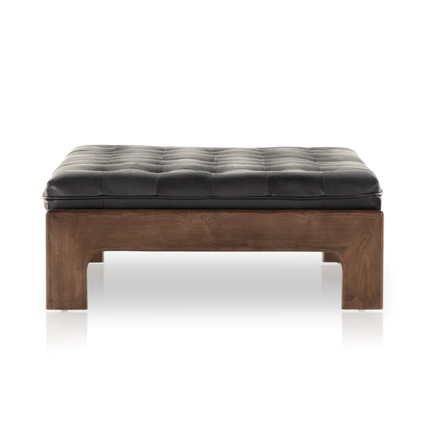 Halston Cocktail Ottoman In Heirloom Black