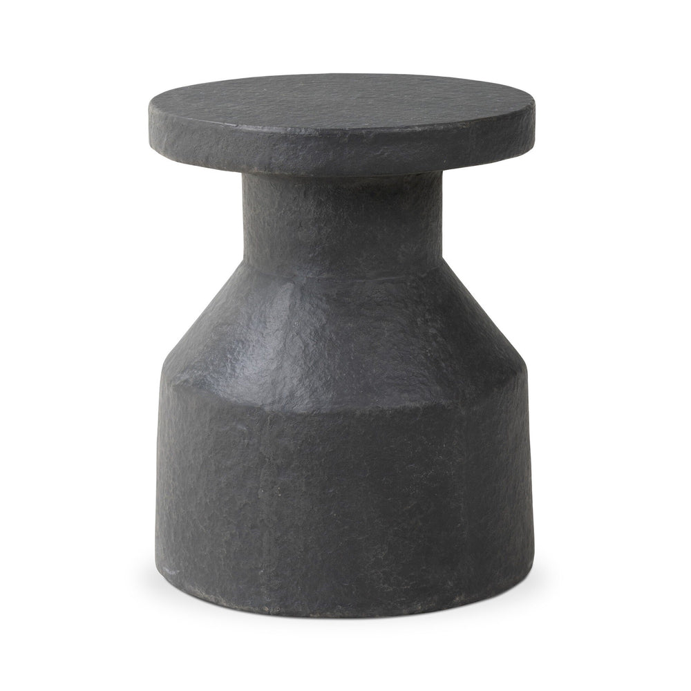Odeon End Table In Distressed Graphite Concrete