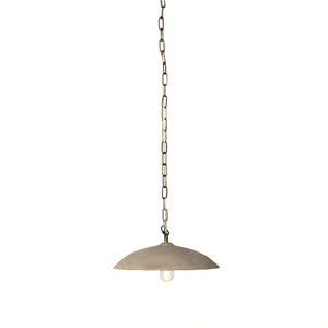 Organic Ceramic Pendant In Sand Porcelain