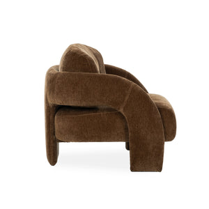 Salino Upholstered Lounge Chair with Foam Seat - Bronze