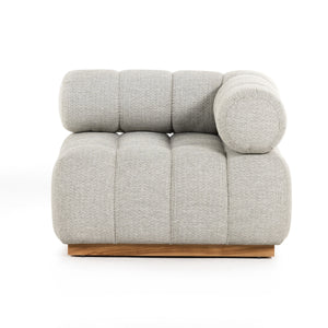 Roma Outdoor Sectional In Corner Pc In Ash