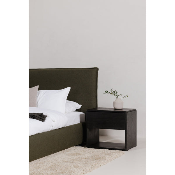 Moe's Luzon King Bed in Deep Forest Green