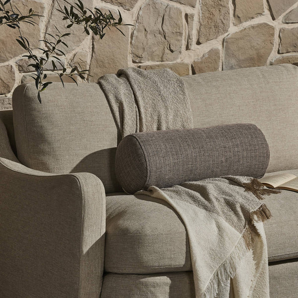 Hargrove Outdoor Bolster Pillow In Ambro Stripe And 20"x8"