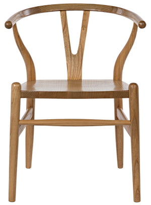 Zola Sungkai/Mindi Wood Chair in Clear Coat Semi-Gloss Finish