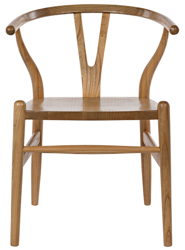 Zola Sungkai/Mindi Wood Chair in Clear Coat Semi-Gloss Finish