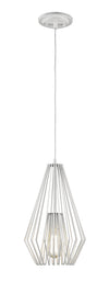 Quintus 1 Light Mini Pendant in Gloss White Finish