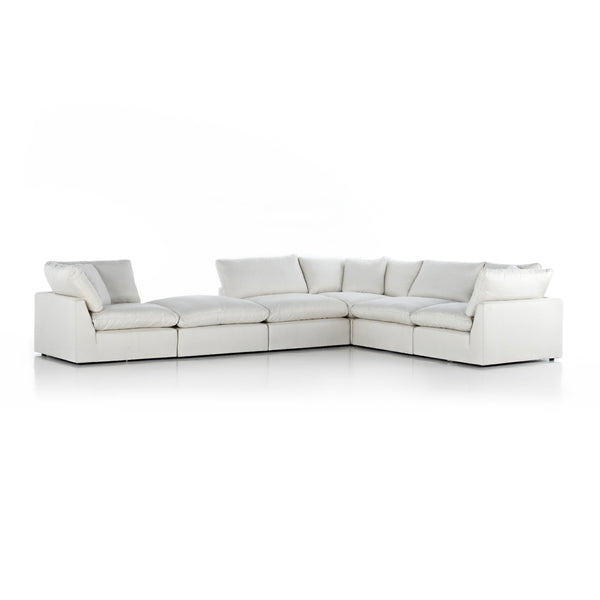 Stevie 5Pc Sec Sofa W/Ottoman In Ivory