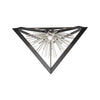Sunburst  AC11442CH Flush Mount in Matte Black & Chrome