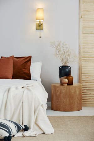 Sophia 1 Light Wall Sconce in Rubbed Brass Finish