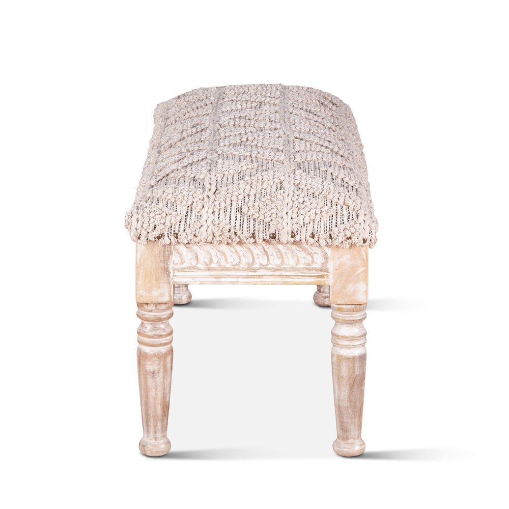 Marrakech 39" Woven Upholstered Accent Bench