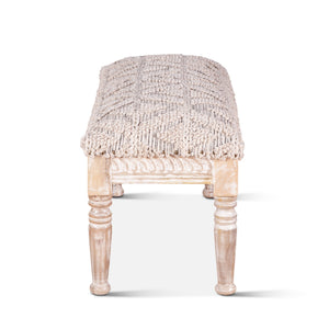 Marrakech 39" Woven Upholstered Accent Bench