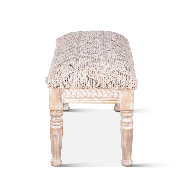 Marrakech 39" Woven Upholstered Accent Bench
