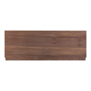 Round Off King Bed in Walnut Brown