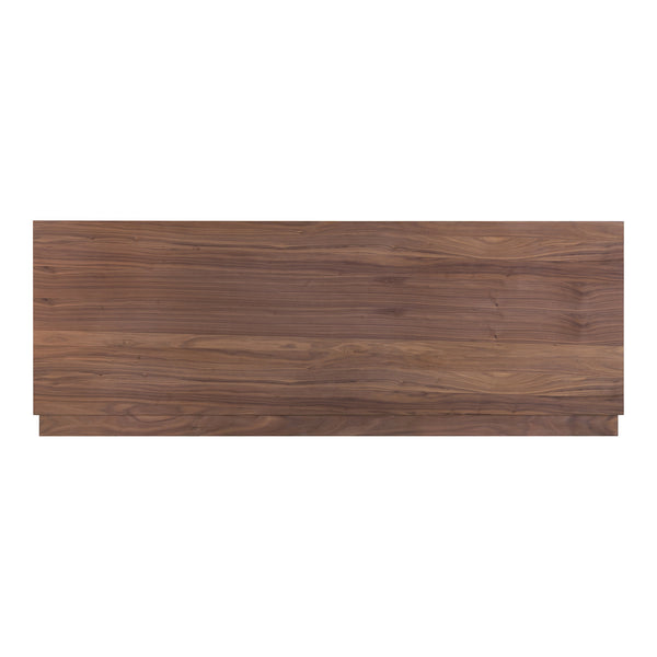 Round Off King Bed in Walnut Brown