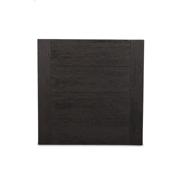 Warby End Table in Worn Black Oak