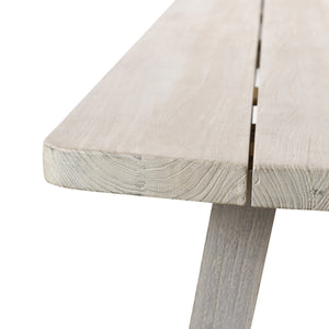 Agnes Outdoor Rectangle Dining Table - Teak Gray