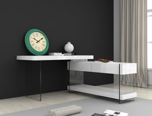 Reese Desk White High Gloss