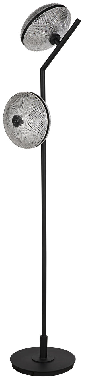Gibson Floor Lamp, Black Steel