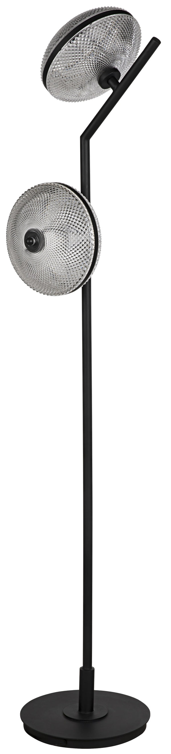 Gibson Floor Lamp, Black Steel