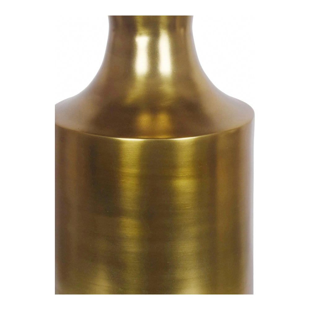 Moe's Rassa Gold Accent Table with Column Base