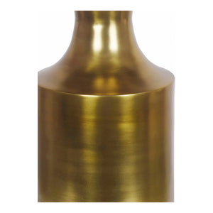 Moe's Rassa Gold Accent Table with Column Base