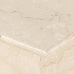 Arum End Table - Cream Marble