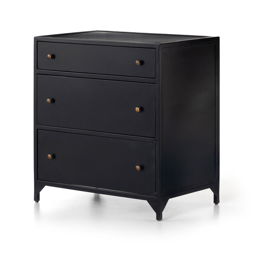 Belmont Large Storage Nightstand In Black