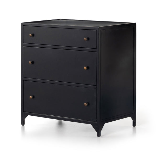 Belmont Large Storage Nightstand In Black