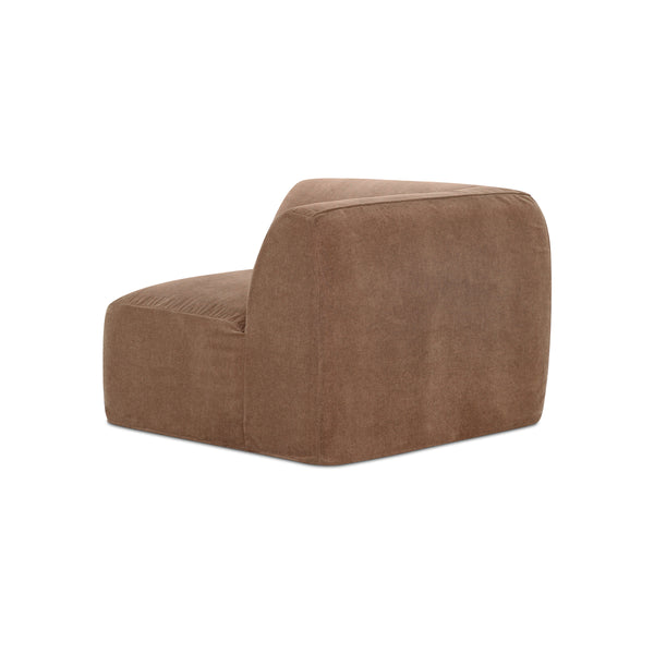 Moe's Isla Corner Chair in Mocha