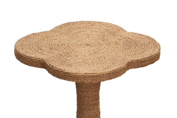 CLOVER TOP SIDE TABLE IN WRAPPED ROPE