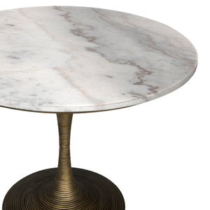 Joni Table 36", Aged Brass Finish