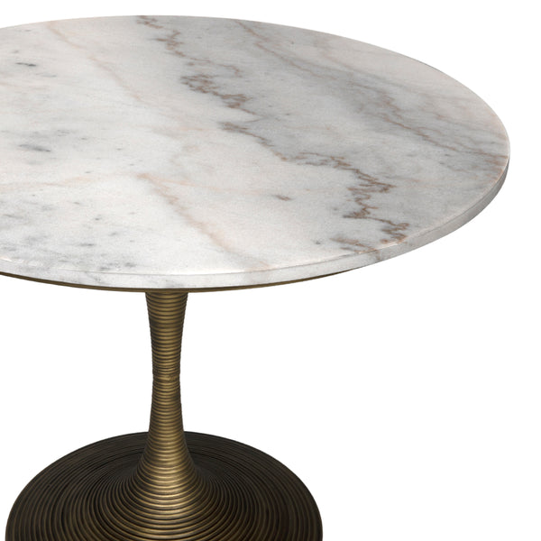 Joni Table 36", Aged Brass Finish