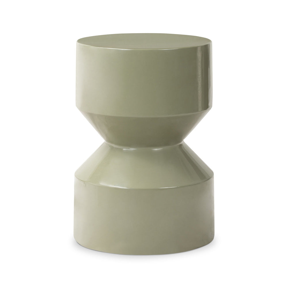 Ara End Table In Moss Lacquered Concrete