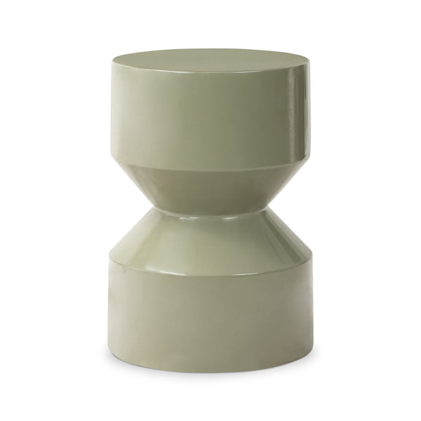 Ara End Table In Moss Lacquered Concrete