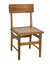 Comet Teak and Caning Chair with Clear Coat Gloss Finish