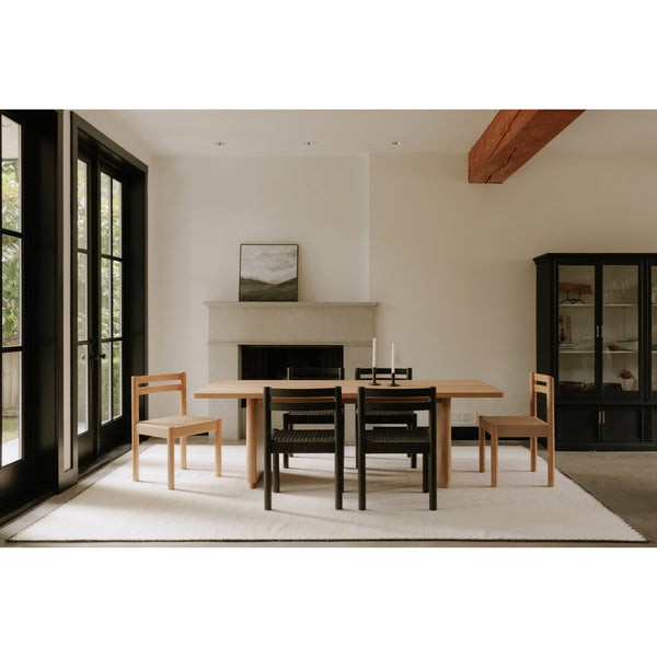 Moe's Round Off Small Dining Table in Natural Oak