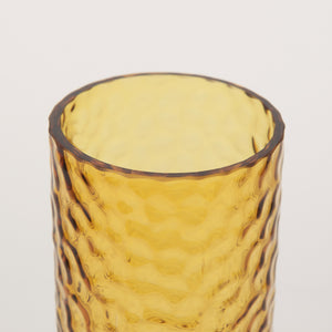 Jolene Tall  Amber Glass Vase