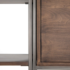 Trey Modular Wall Desk W/ 2 Bookcases - Auburn Poplar