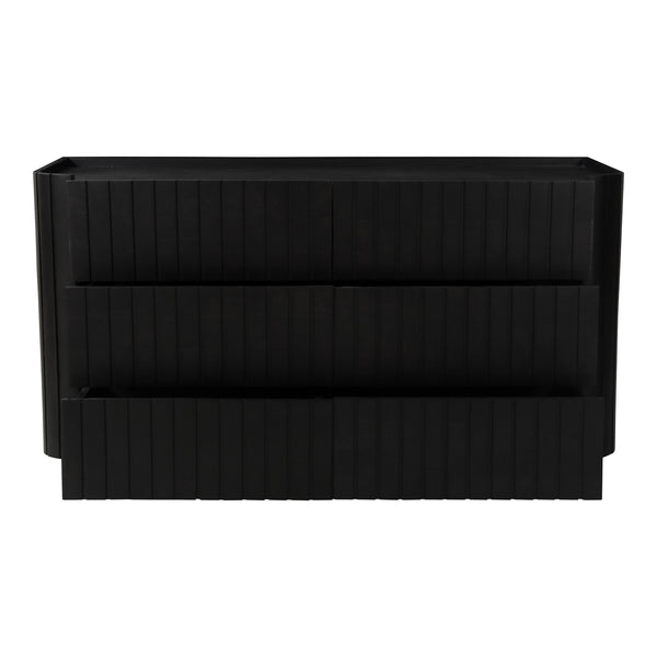 Moe's Povera 6-Drawer Dresser Black