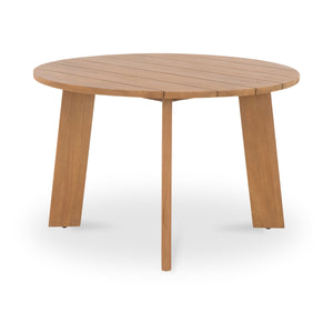 Moe's Delta Round Outdoor Dining Table Natural