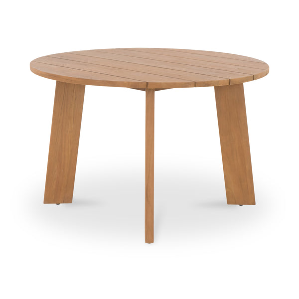 Moe's Delta Round Outdoor Dining Table Natural