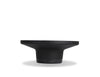 SPACER Coffee Table in matte black PC aluminum/black marble base