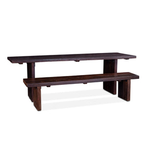 Barnwood 94" Dining Table Jacobean Brown