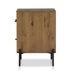 Eaton Nightstand In Amber Oak Resin