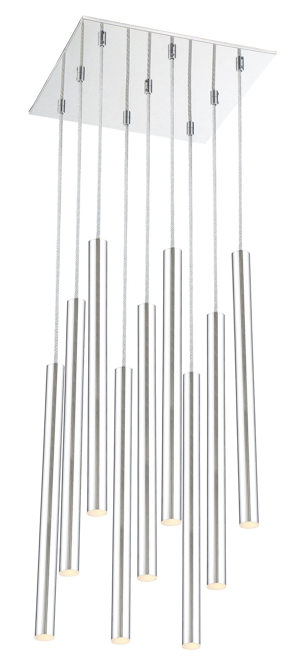 Forest 9 Light Island/Billiard in Chrome Finish