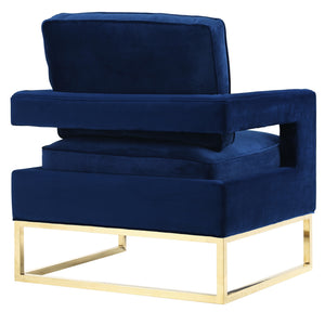 Avery Navy Velvet Chair